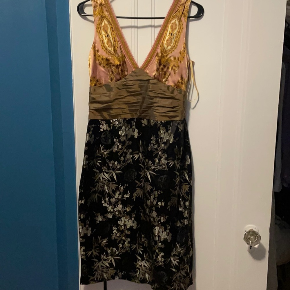 Asian inspired, silk dress